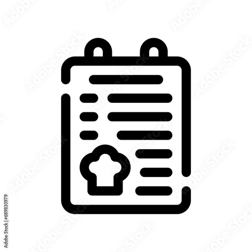 cookbook line icon