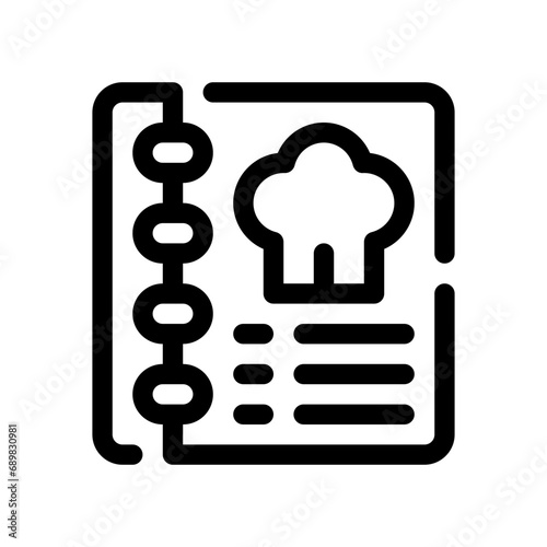 cookbook line icon