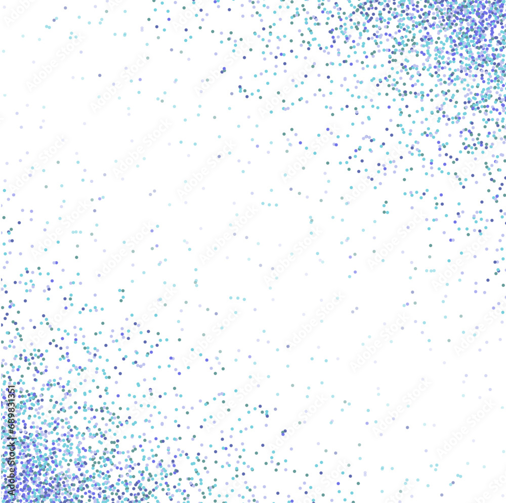 square frame of blue sparkles shining snow glitter square frame of blue sparkles shining snow glitter