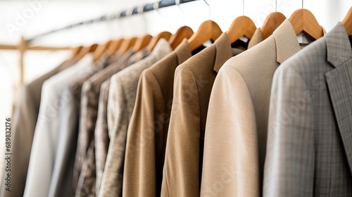 Timeless Style: Beige Summer Classic Men's Jackets in Clothing Department