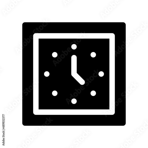 clock glyph icon