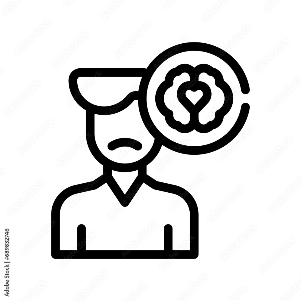 emotional intelligence line icon emotional intelligence line icon