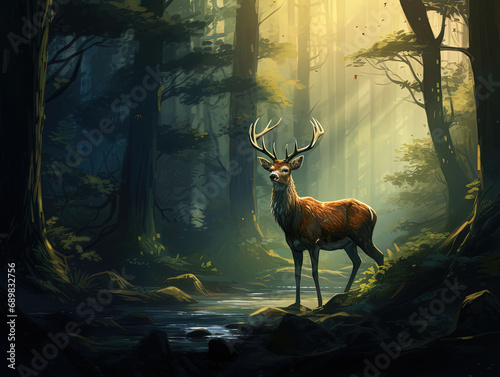 deer in the forest