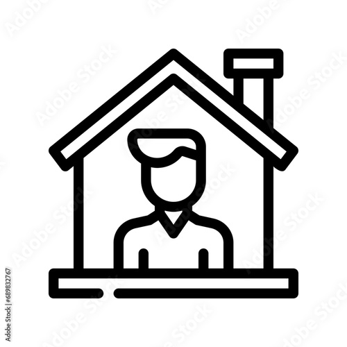 isolation line icon