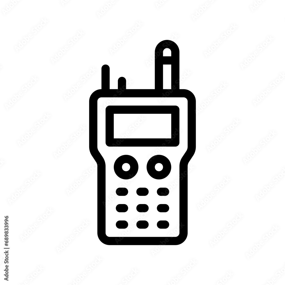 walkie talkie line icon walkie talkie line icon