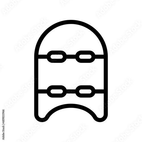 pool kickboard line icon