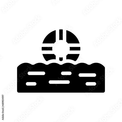 lifebuoy glyph icon