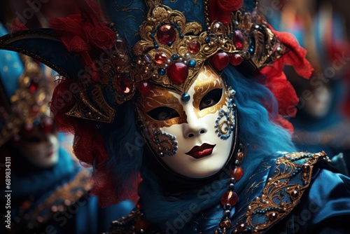 City italian carnival masks