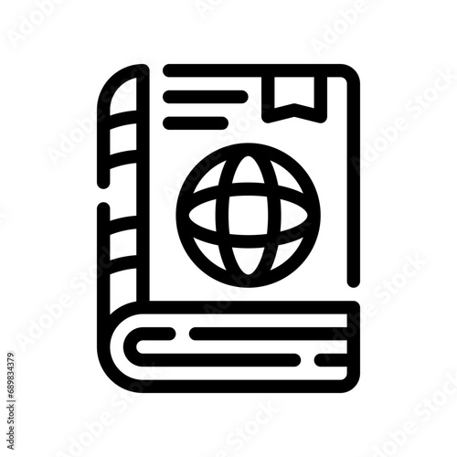 encyclopedia line icon