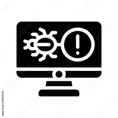 malware glyph icon