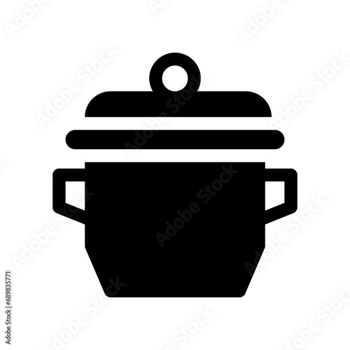 saucepan glyph icon