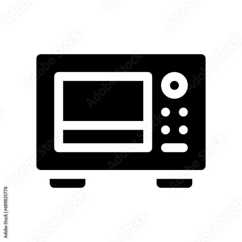 microwave oven glyph icon