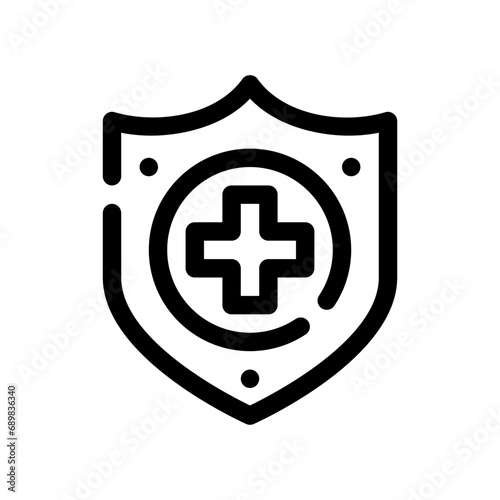 medical insurance line icon