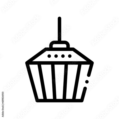 lamp line icon
