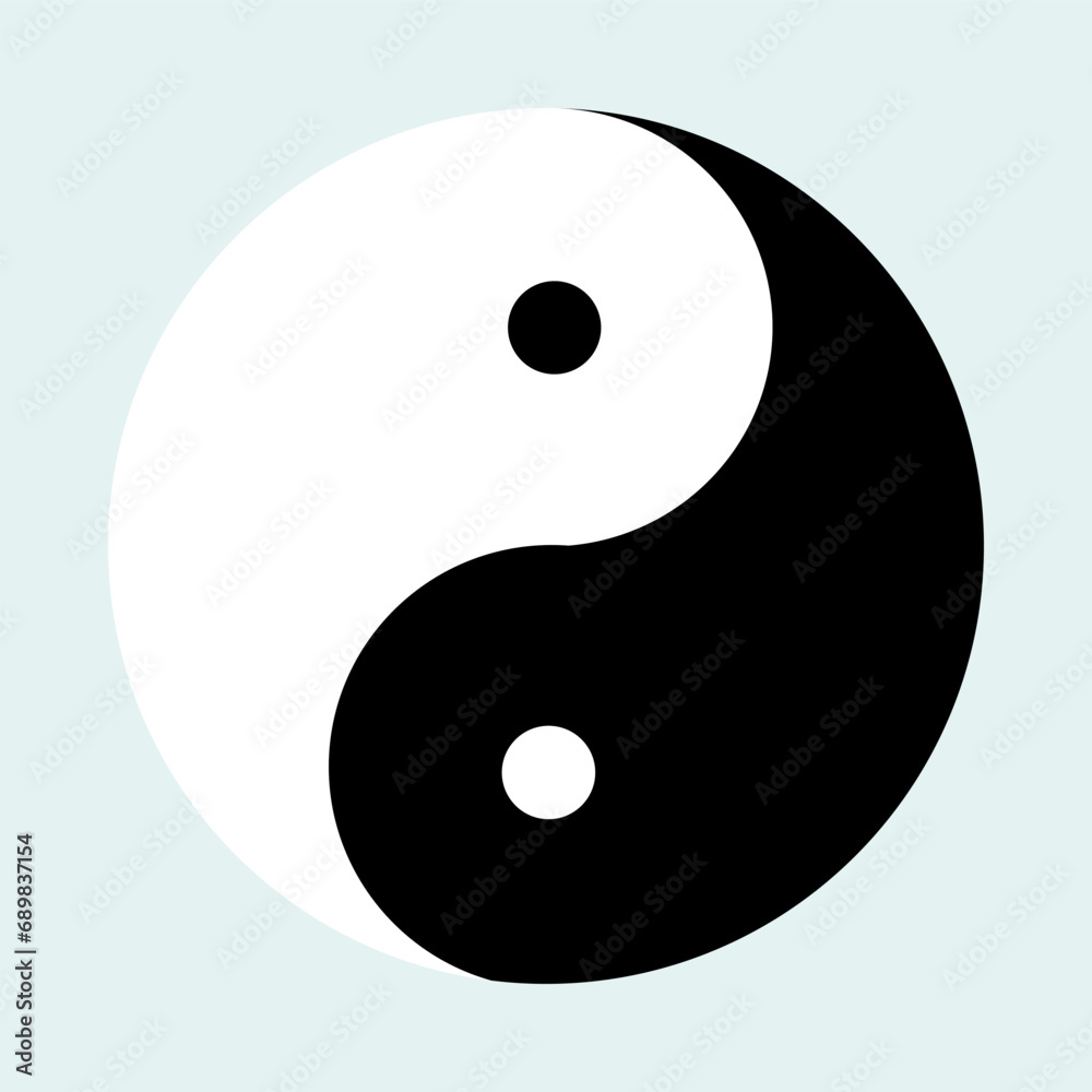 Ying Yang symbol vector illustration isolated on background. Symbol of harmony and balance. Ying Yang symbol vector illustration isolated on background. Symbol of harmony and balance.