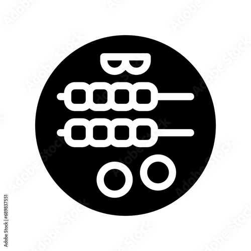 skewer glyph icon