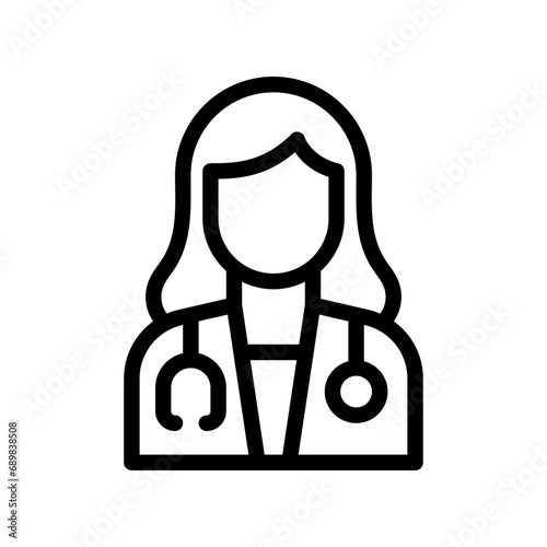 doctor line icon