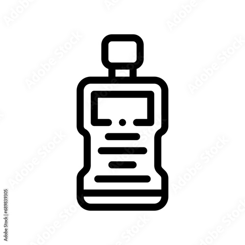 mouthwash line icon