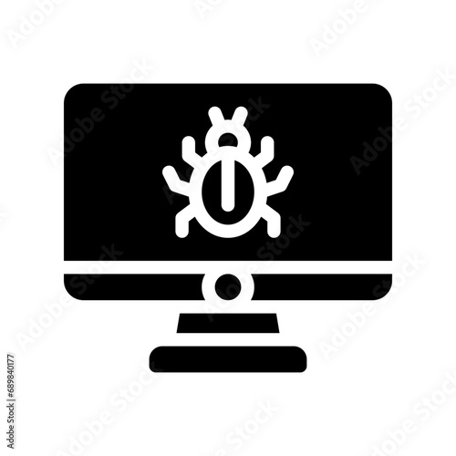 malware glyph icon