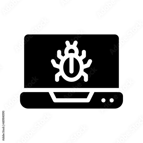 malware glyph icon