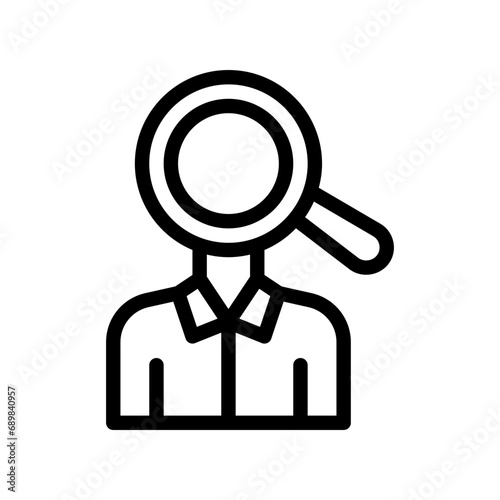 job seeker line icon