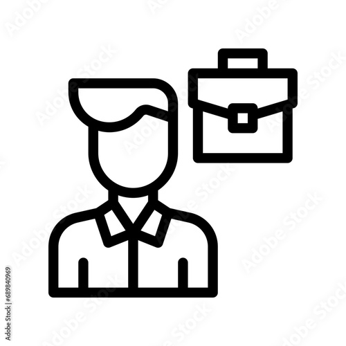 new employee line icon