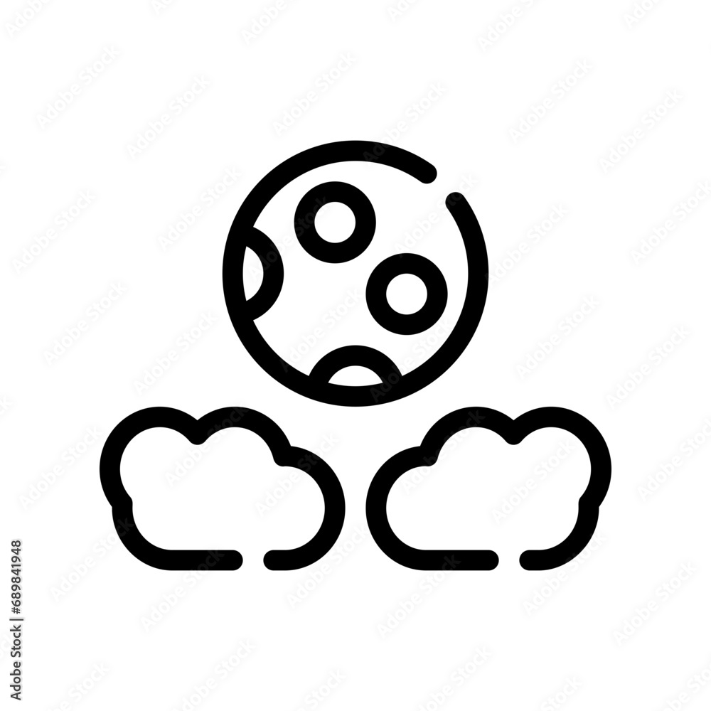 moon line icon moon line icon