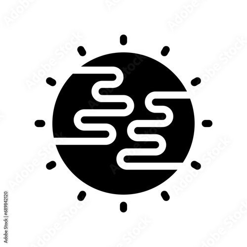 ozone layer glyph icon
