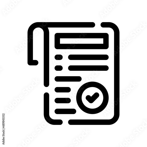 acceptance line icon