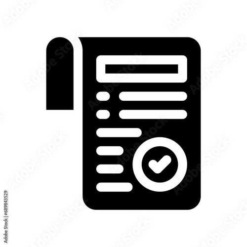 acceptance glyph icon