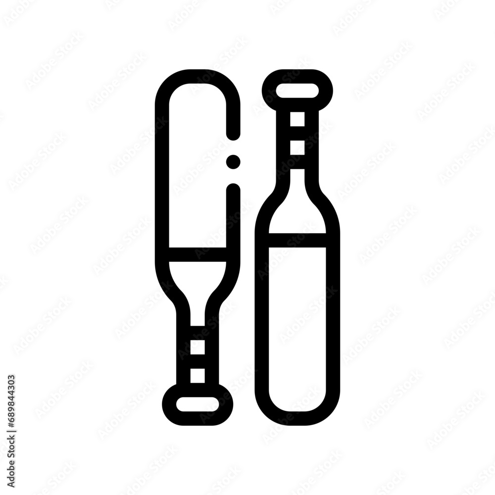 baseball bat line icon baseball bat line icon