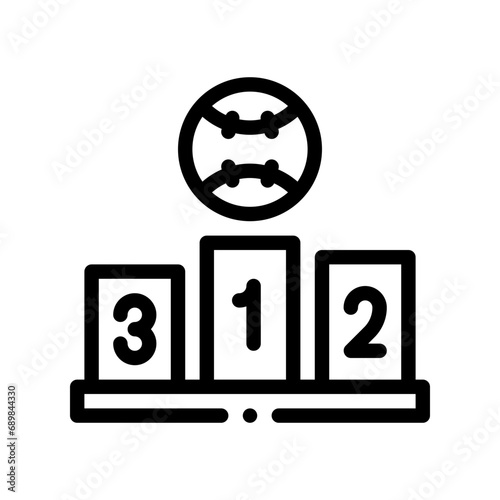 podium line icon