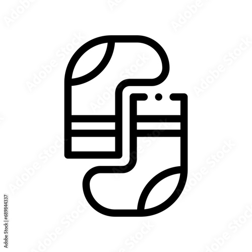 socks line icon