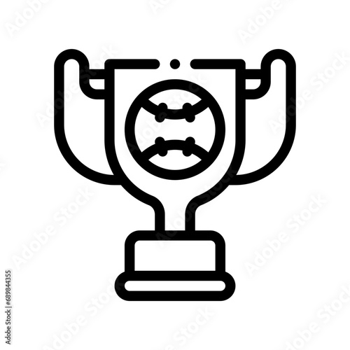 trophy line icon