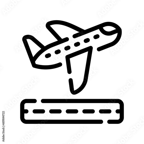 takeoff line icon