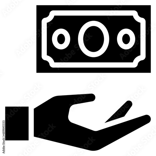 Give Cash Note Icon