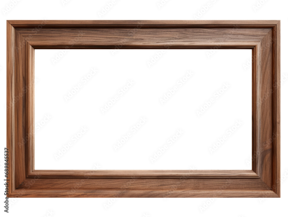 Wood frame or photo frame isolated on the transparent background Wood frame or photo frame isolated on the transparent background