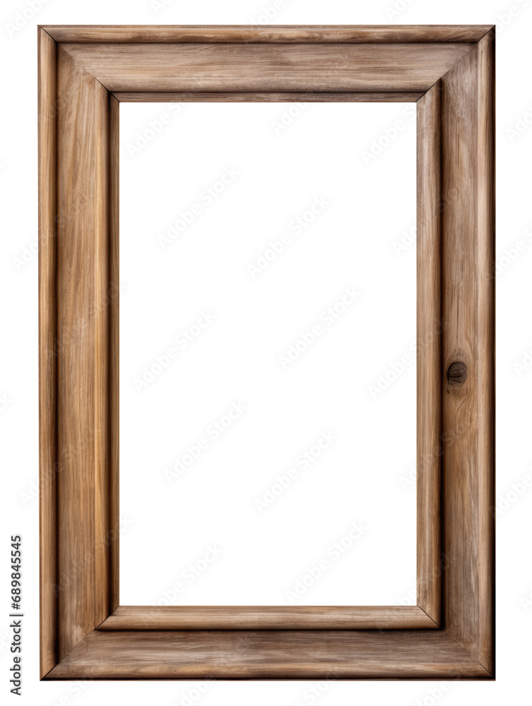 Wood frame or photo frame isolated on the transparent background Wood frame or photo frame isolated on the transparent background