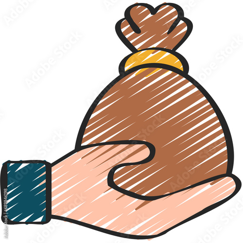 Give Money Bag Icon
