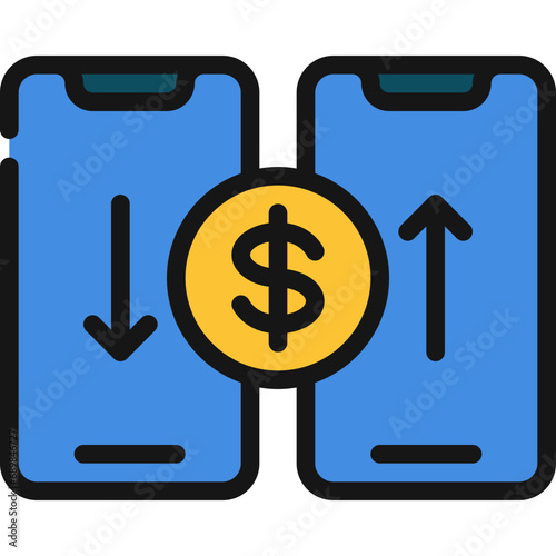 Mobile Money Transfer Icon
