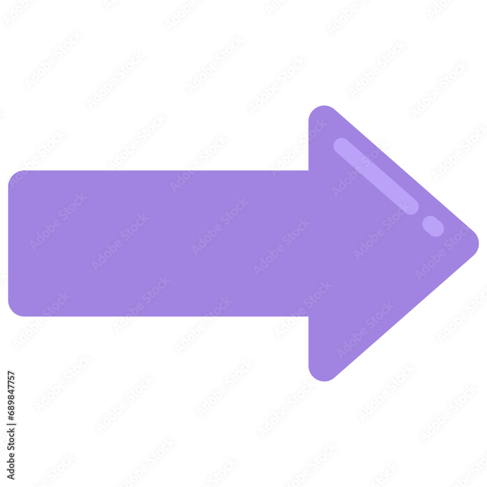 Right Arrow Round Points Icon