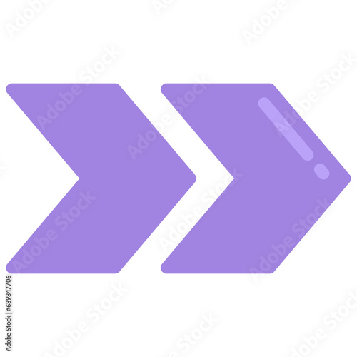 Two Split Sharp Arrows Icon