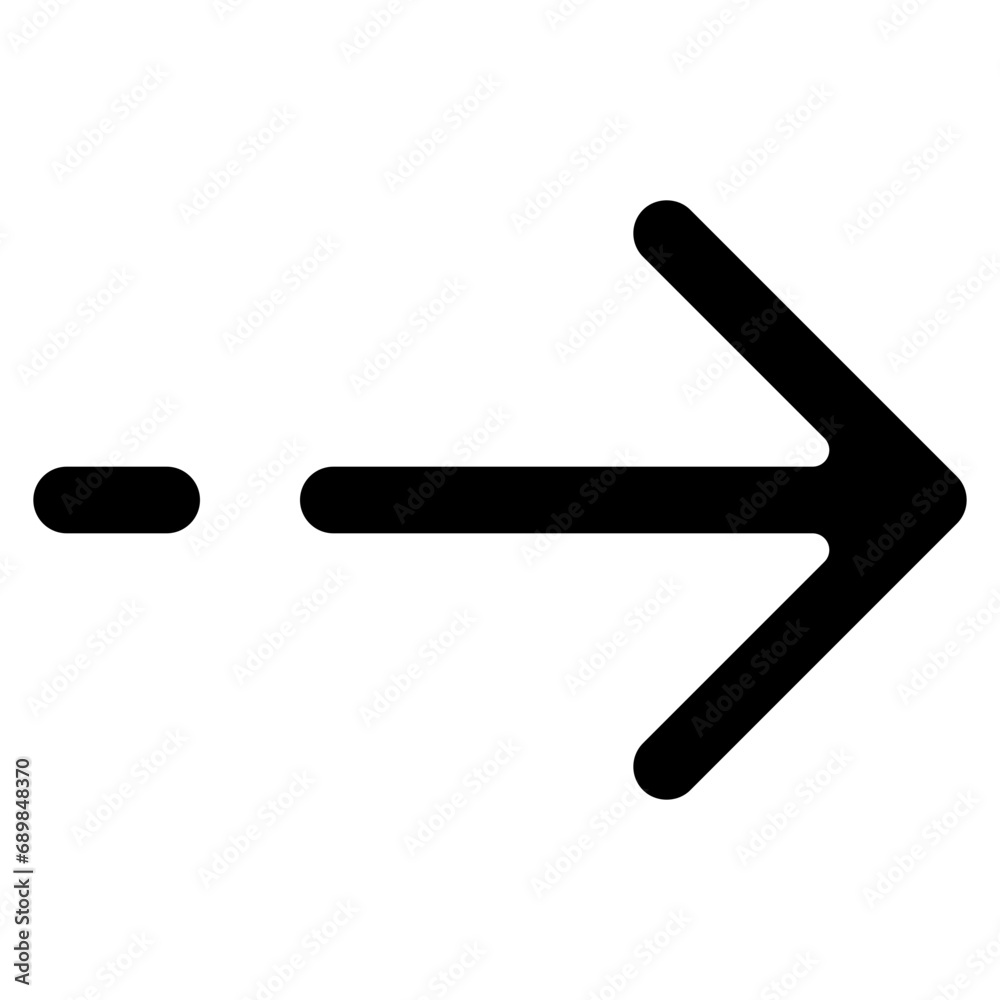 Rounded Right Arrow Split Icon Rounded Right Arrow Split Icon