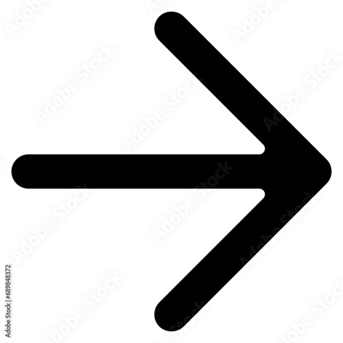 Rounded Right Arrow Icon