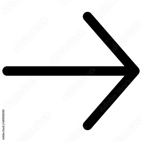 Thin Right Arrow Icon photo
