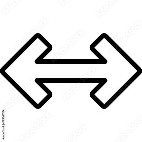 Sharp Thick Double Arrow Icon