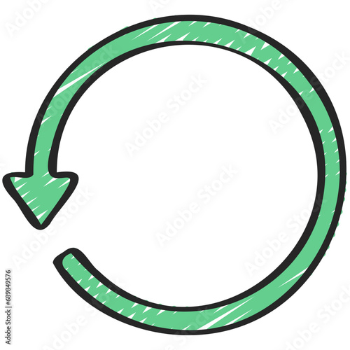 Full Cycle Arrow Icon
