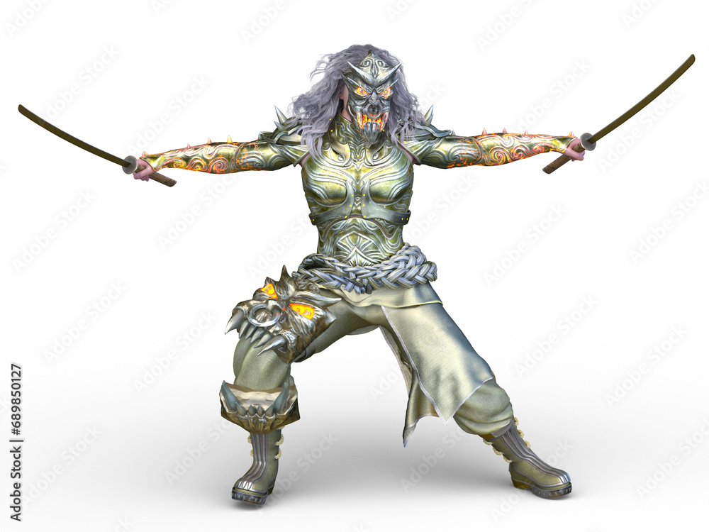 剣士　3DCG レンダリング