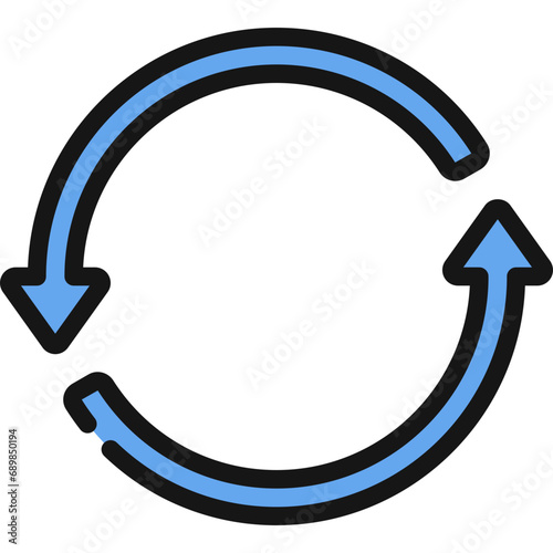 Two Cycle Arrows Icon