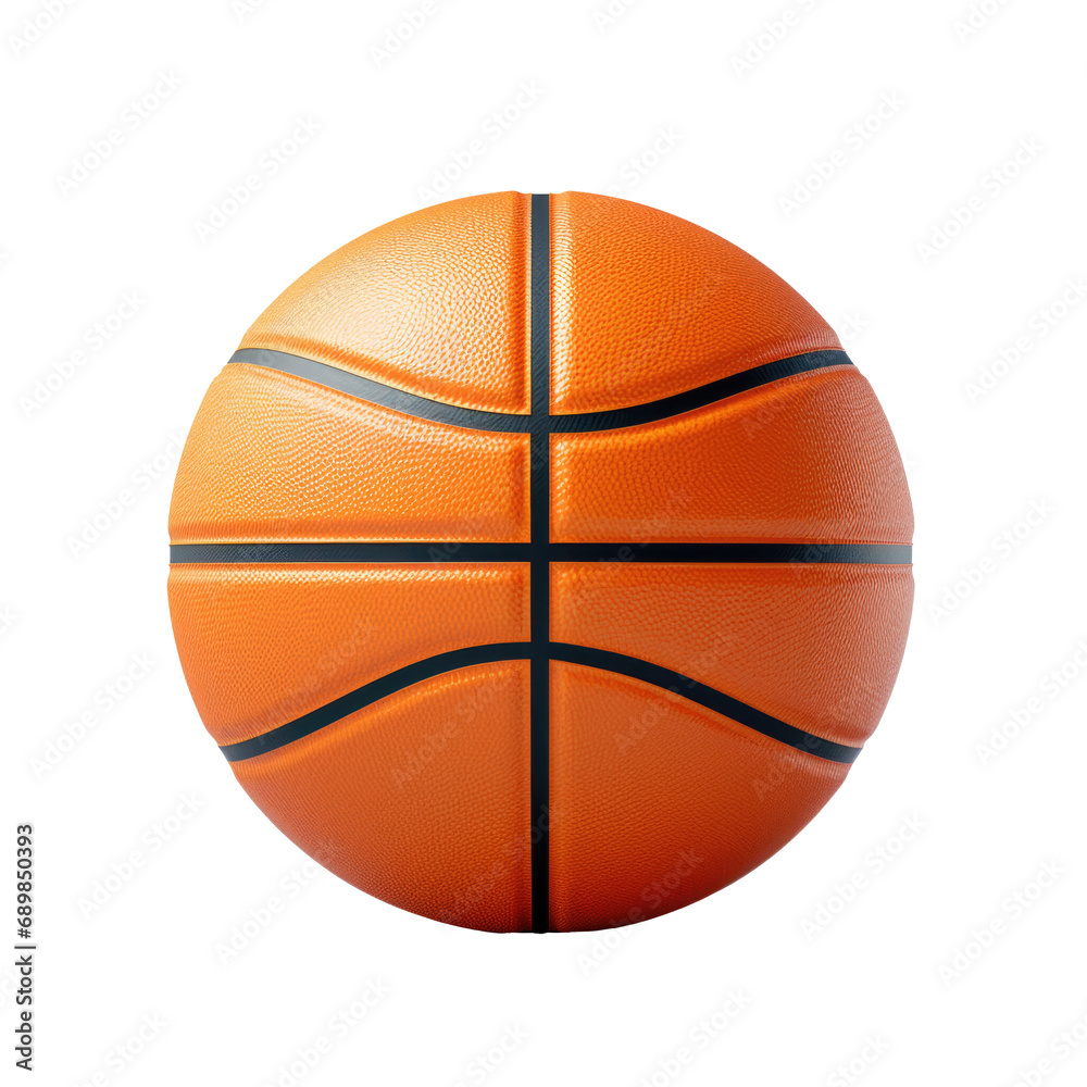 Fototapeta premium Basketball ball over transparent background